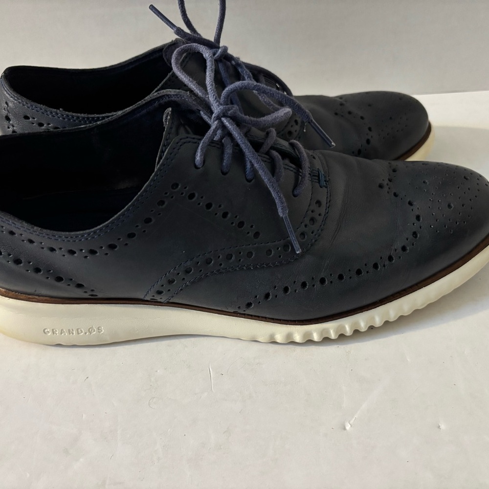 Cole Haan Men's Dark Blue Oxford Shoes Size 10.5